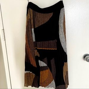 DKNY long pleated skirt